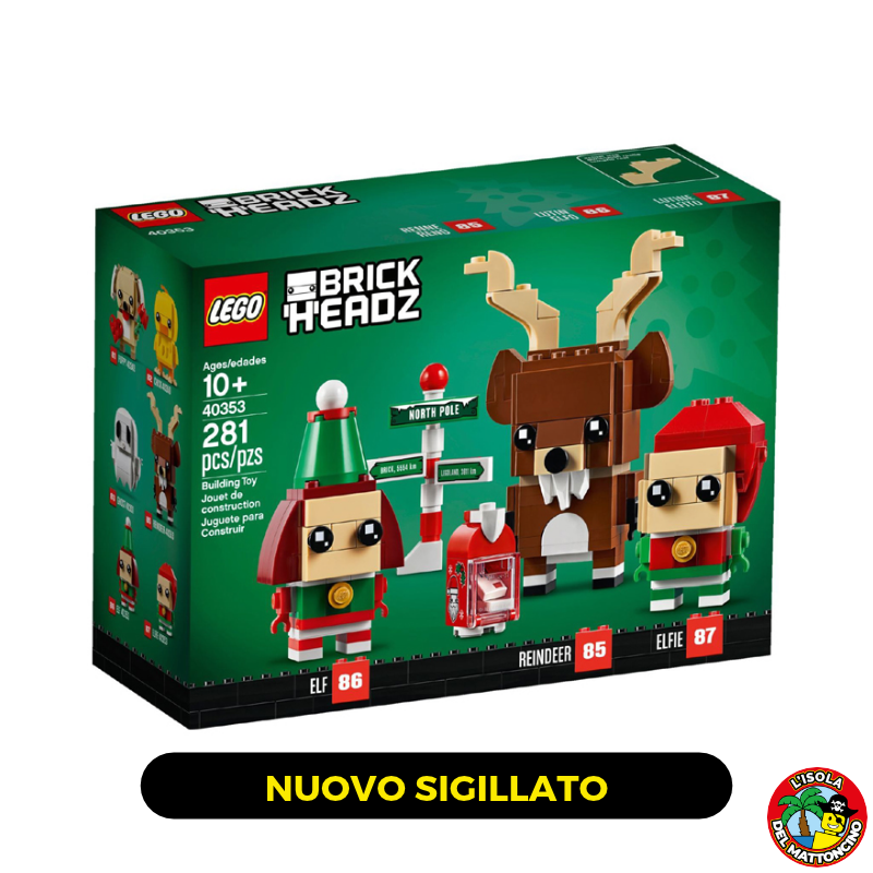 40353 - Brickheadz - Reindeer, Elf & Elfie