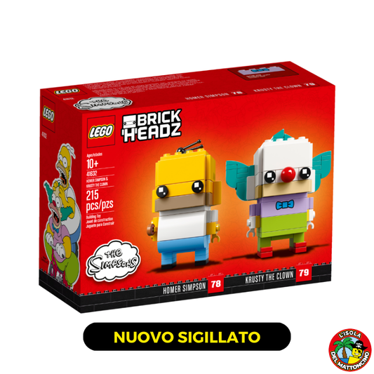 41632 - Brickheadz - Homer Simpson & Krusty The Clown