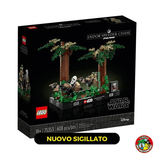 75353 - Star Wars - Diorama inseguimento con lo Speeder su Endor