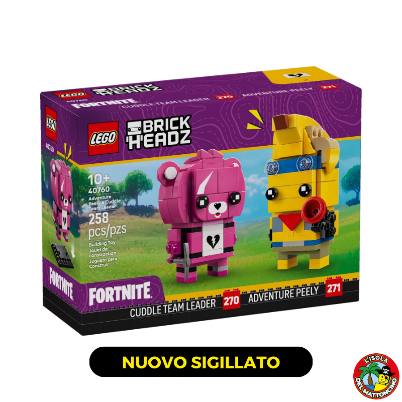40760 - Brickheadz - Adventure Peely & Cuddle Team Leader