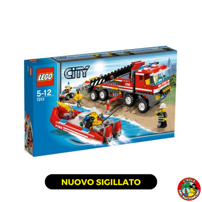 7213 - City - Off-Road Fire Truck & Fireboat