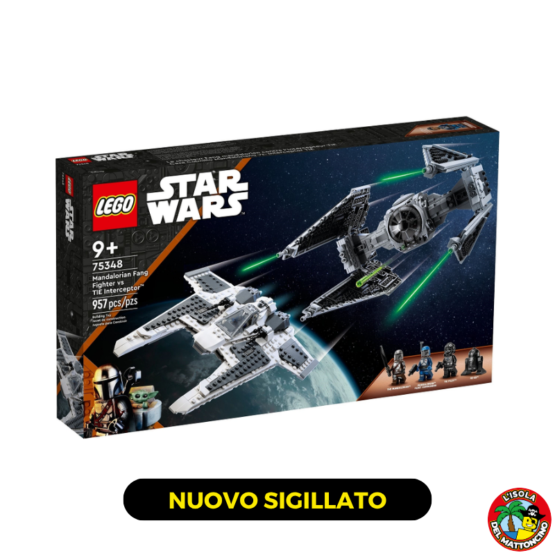 75348 - Star Wars - Mandalorian Fang Fighter Vs Tie Interceptor
